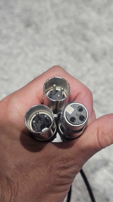 Cabo XLR Fêmea a 2 XLR Macho 50cm