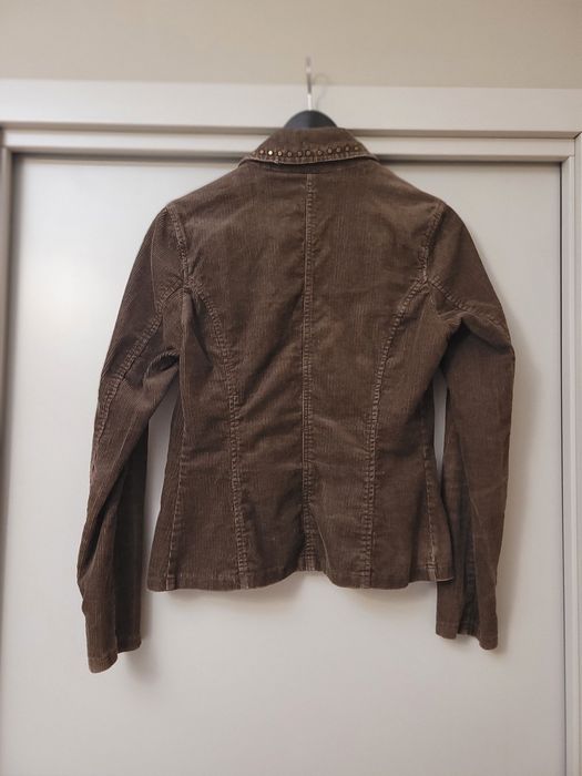 Marynarka brązowa rozm S katana sztruks Zara