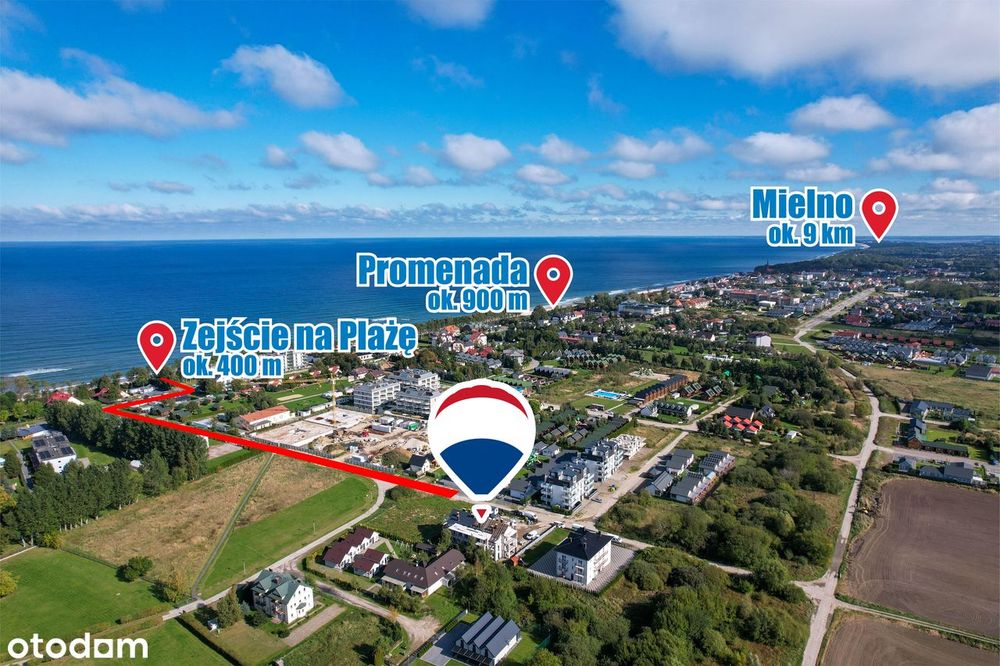 Apartament 400m od plaży, balkon, parking, winda, Plażowa Dream B3