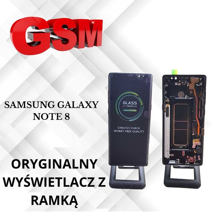 Oryginalny wyświetlacz AMOLED Samsung Galaxy Note 8 N950 z ramką 6,30"