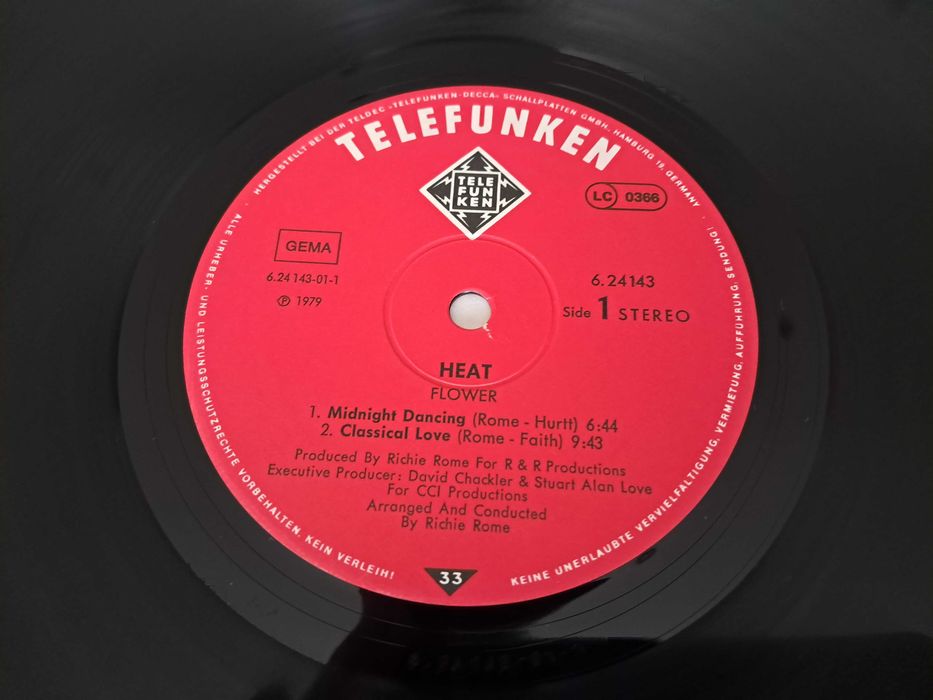 Flower Heat  LP  WINYL  EX+/EX+