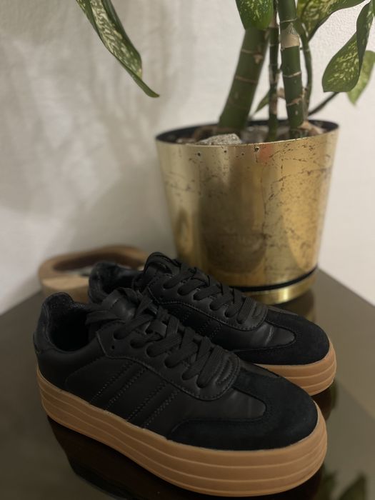 Кеди шкіряні чорні 36 37