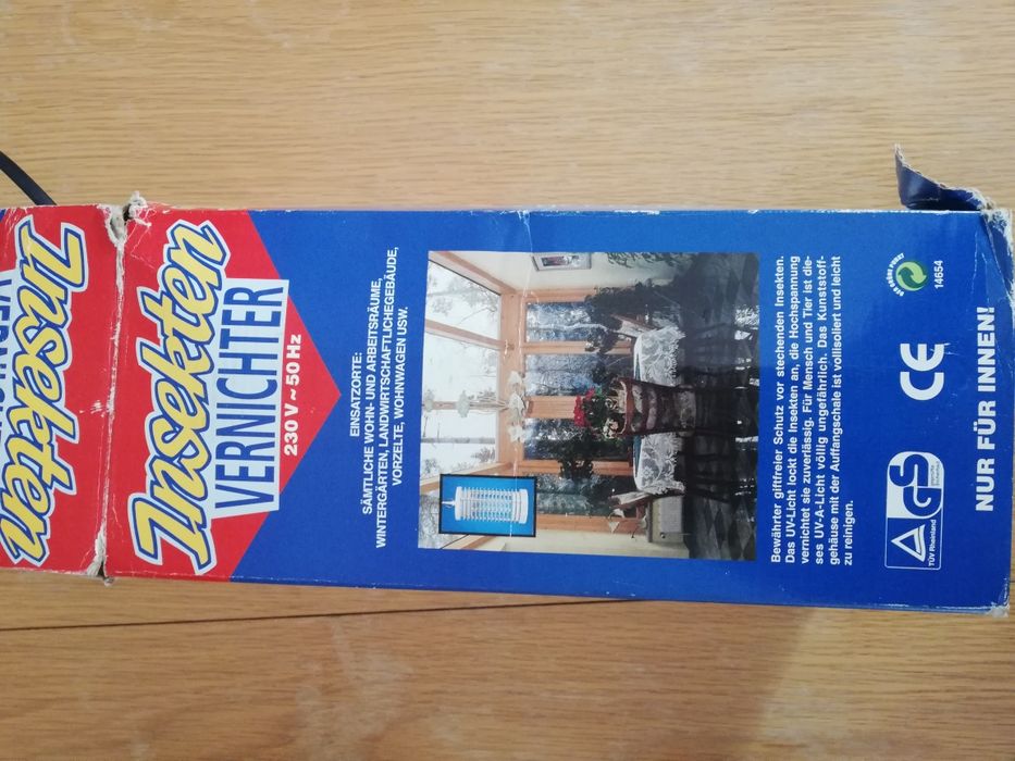 Lampa na komary muchy insekty