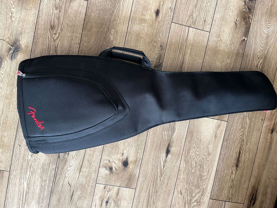 Gitara basowa krótka skala Squier Classic Vive 60s Mustang + futerał + pasek