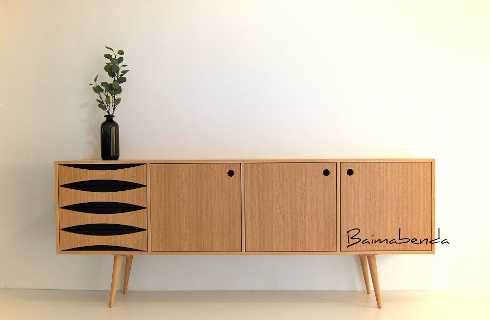 Móvel Aparador / Sideboard / Retro Vintage / Estilo Nórdico c/ gaveta
