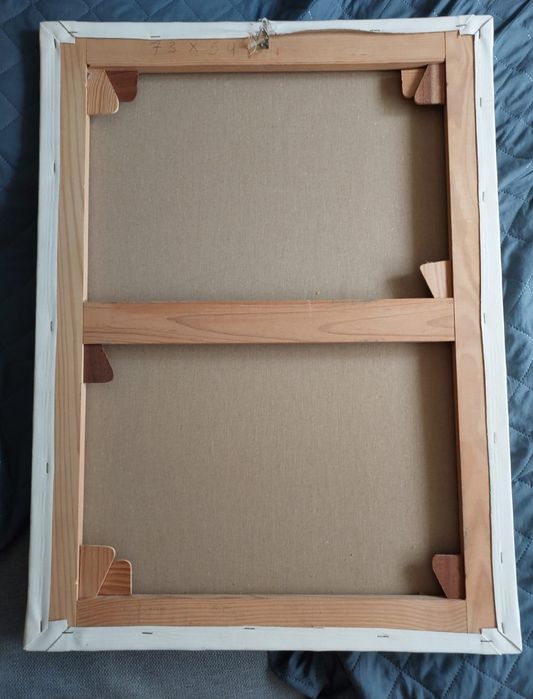 Tela pintura máscara africana oleo sobre tela 73x54cms