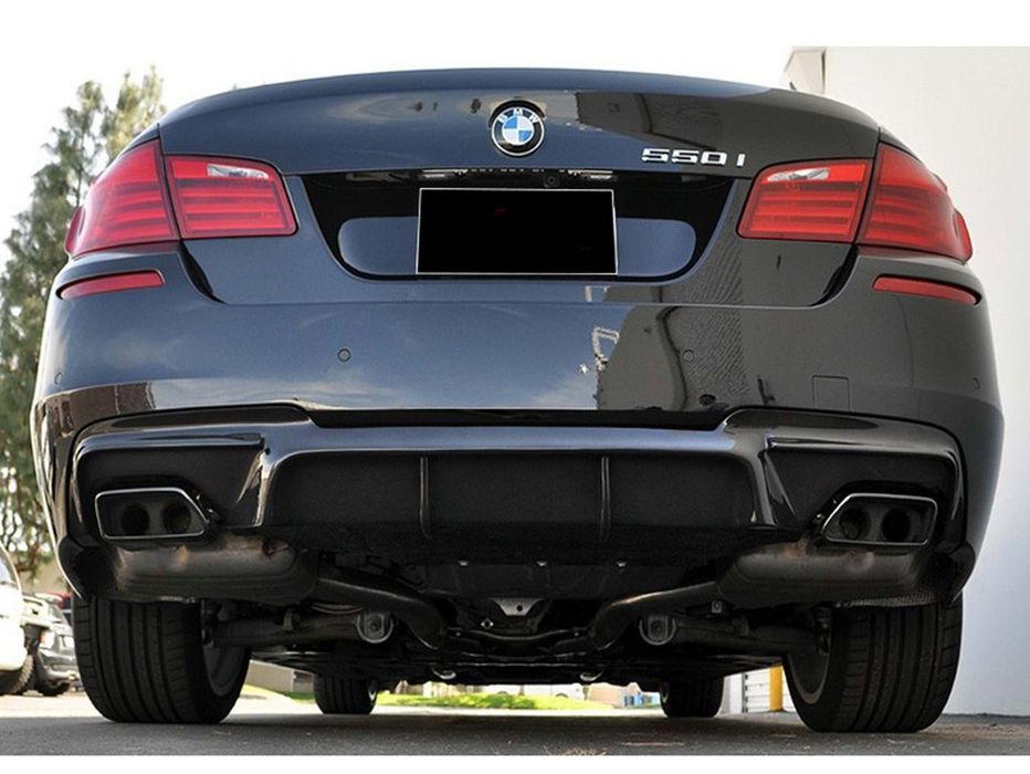 BMW 5-Series F10 Задній дифузор DPT V-2 (Чорний)
