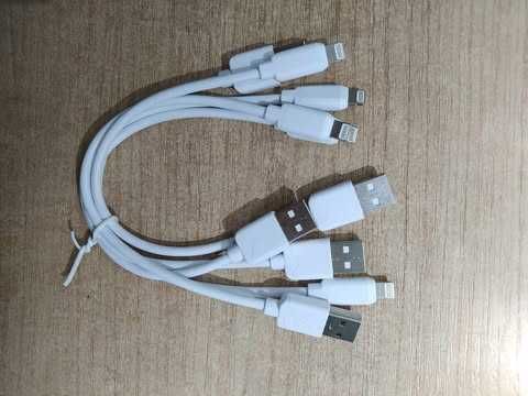 Zastaw 5 kabli Lightning Białe
