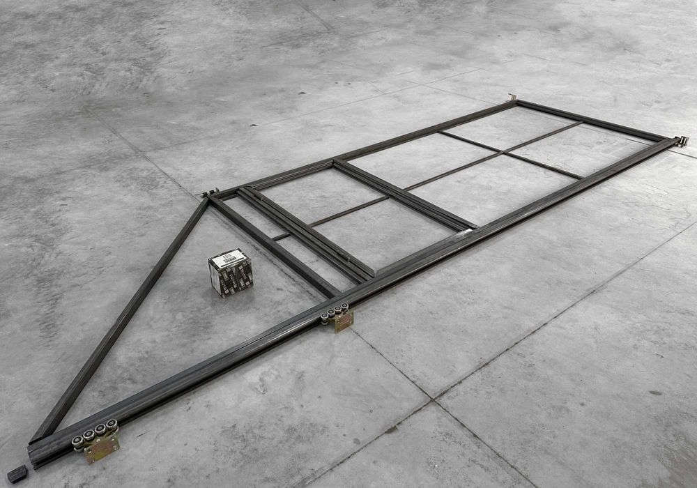 Відкатні ворота, Здвижні ворота, Звари сам, Металеві, Фурнітура 4х2