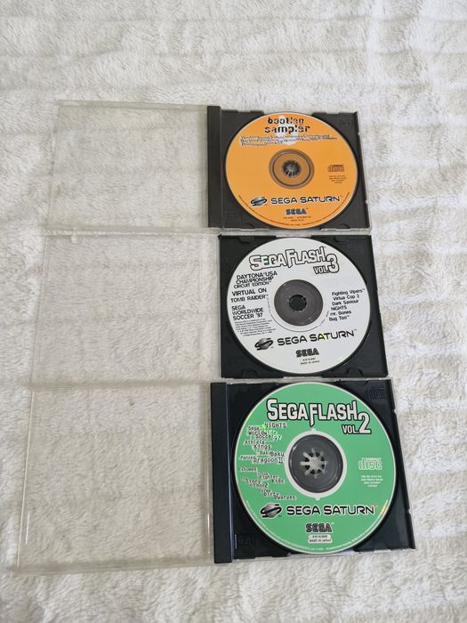 Lote 3 Cd's Sega Saturn -  flash 2, flash 3 e bootleg sampler