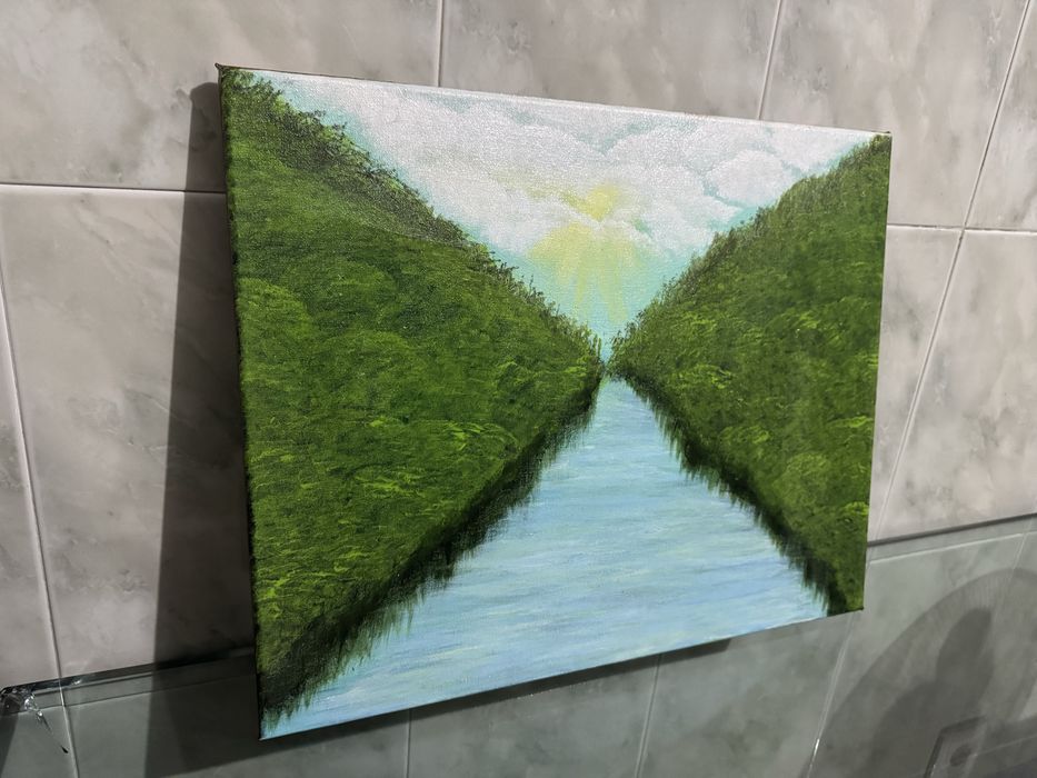 Tela pintada à mão