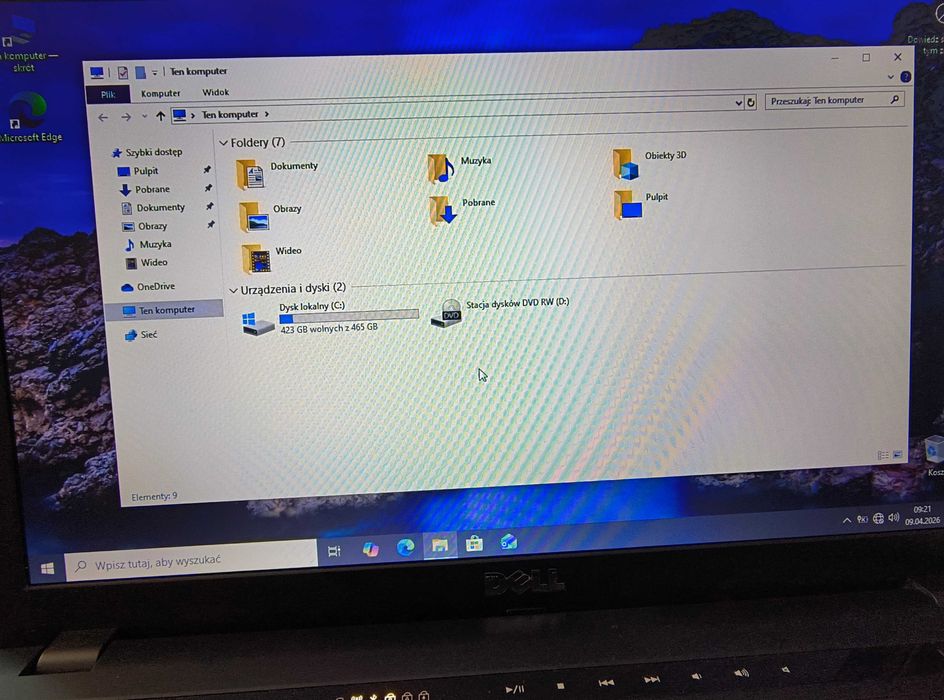 Laptop Dell Vostro 3500 Intel i5 4GB 500GB Win 10 100% OK - Okazja!