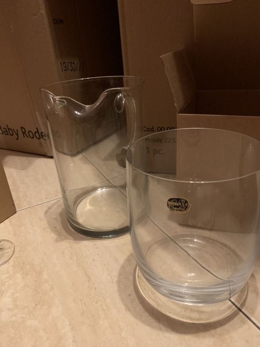 Cristal Bohemia copos / canecas / balde do gelo / decanter