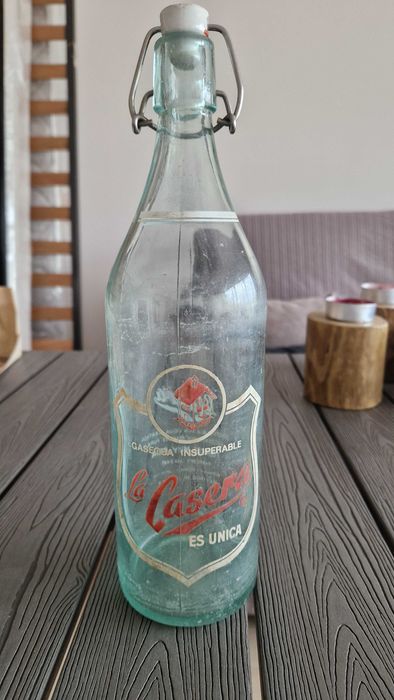 Garrafa de vidro de Gasosa, marca La Gasera - vintage