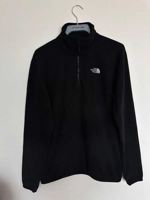 Polar The North Face Polartec black 1/4 zip half zip outdoor streetwear