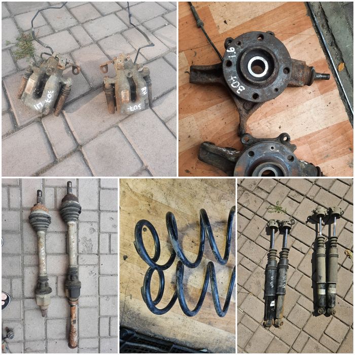 Разборка, шрот Peugeot 307 дверь, стойки, цапфа, полуось