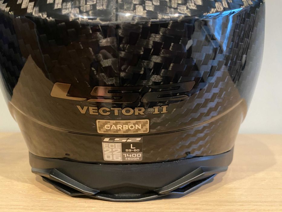 Шолом LS2 VECTOR II C Gloss Carbon (FF811) L 59-60см, новий