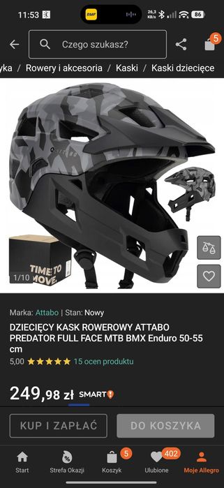 Kask rowerowy dziecięcy