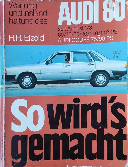 Książka Audi 80 H.R.Etzold niemiecka