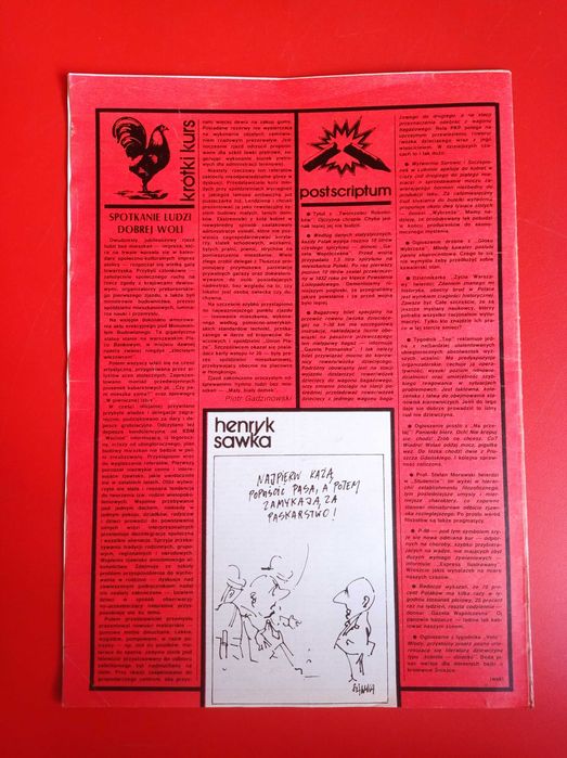 itd tygodnik studencki, nr 9/1988, 28 lutego 1988, Henryk Sawka