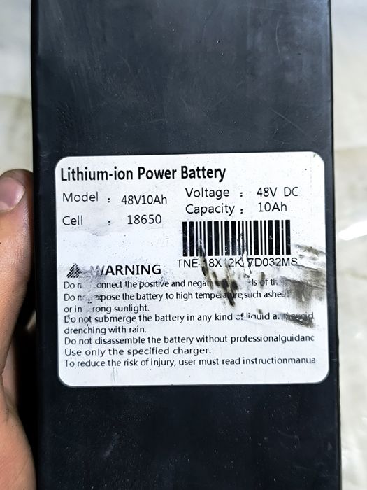 Продам акумулятор 48v 10ah