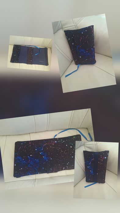 Nowy etui otulacz okladka na ksiazki uniwersalna handmade