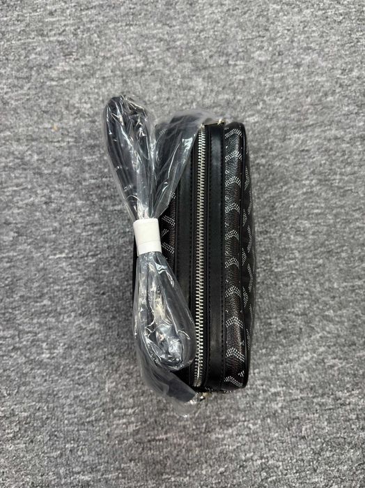 Сумка‑месенджер Goyard Monogram чорна сіра зелена синя біла червона коричнева Гоярд крос‑боді унісекс преміум люкс