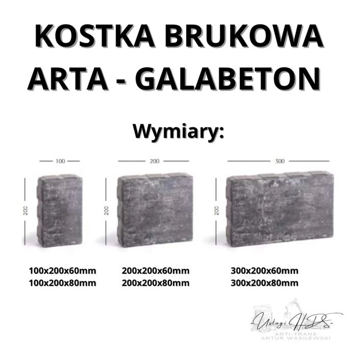 Kostka brukowa ARTA/ Płyta Tarasowa NAVA