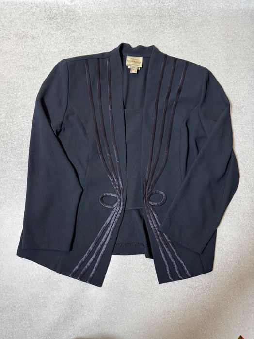 Żakiet Joseph Ribkoff XL 42 granatowa modny designerski marynarka damska Plus size
