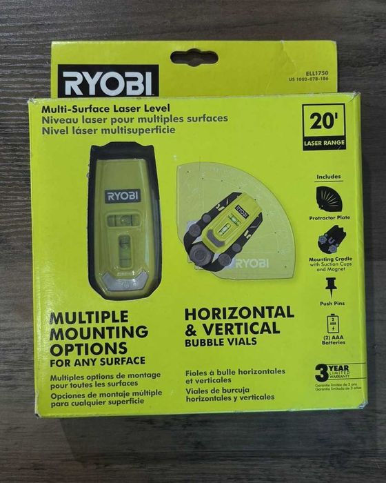 Poziomica laserowa RYOBI ELL1750