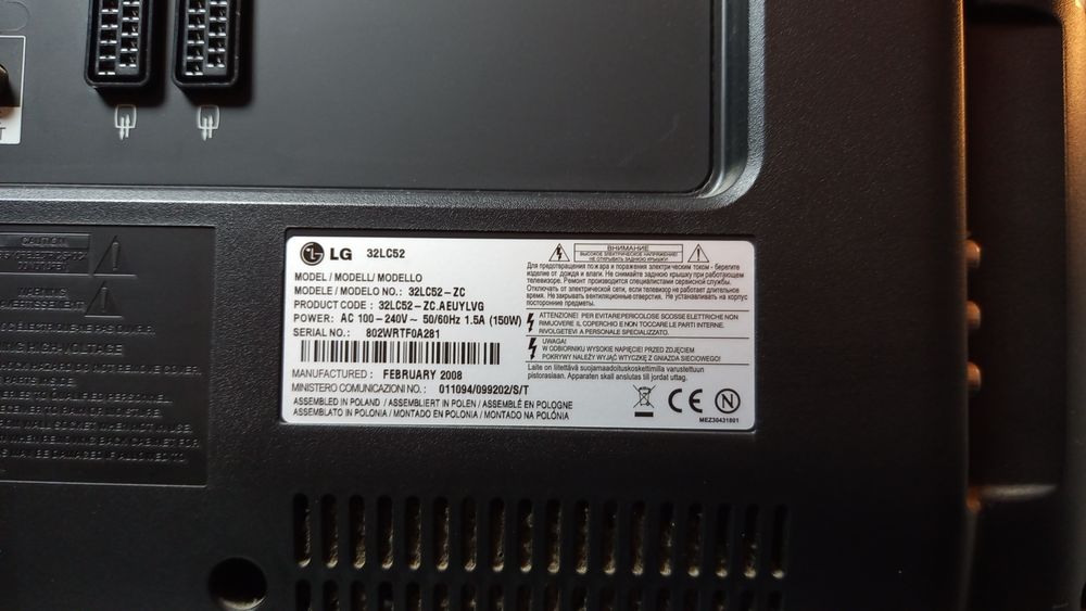 Televisão LG para peças