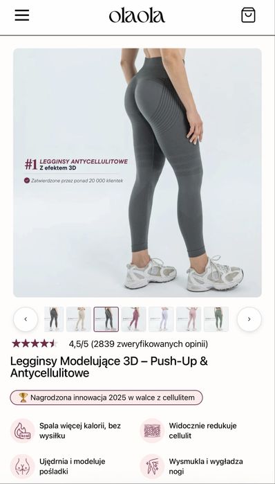 Leginsy Antycellulitowe Ola Ola