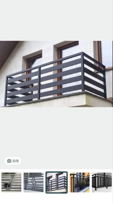 Balustrada balkonowa schodowa