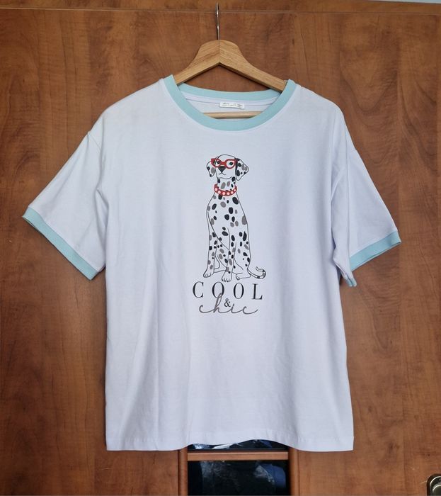 Bluzka damska T-shirt pies dalmatyńczyk Latynka polska produkcja Nowa