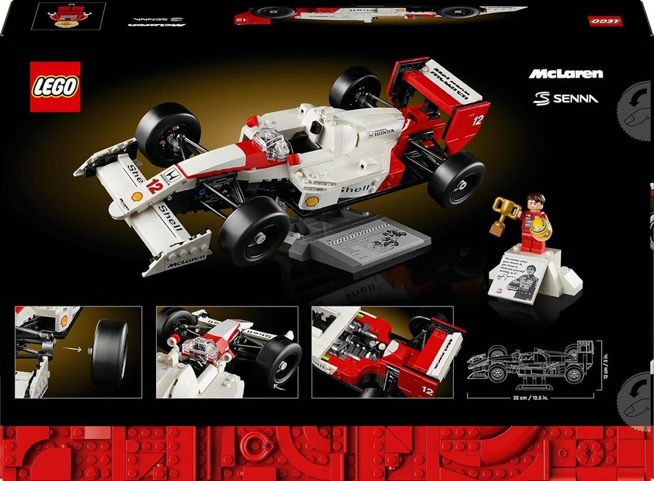 LEGO Icons 10330 McLaren MP4/4 e Ayrton Senna novo e selado
