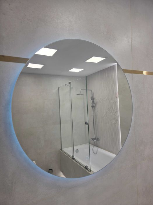lustro wiszące LED okrągłe fi 70 cm