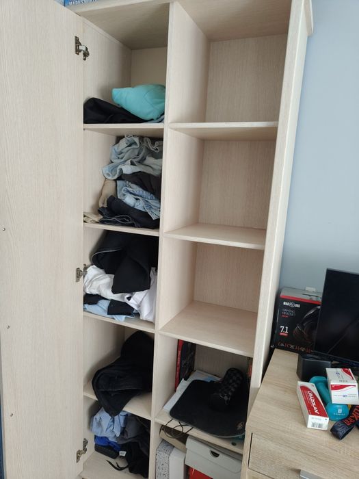 Regał/szafa Caps, BRW, półki