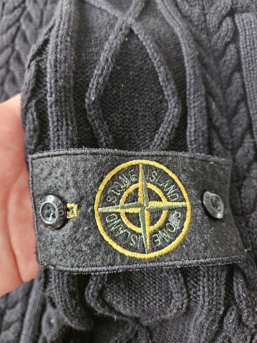 Gruby sweter stone island 100% bawełna