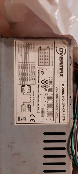 Radio samochodowe OVERMAX OV-CR-417B