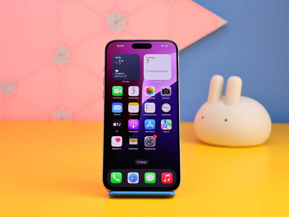 Смартфон Apple iPhone 15 Pro Max 256GB Natural(155204) Б/У З ГАРАНТІЄЮ