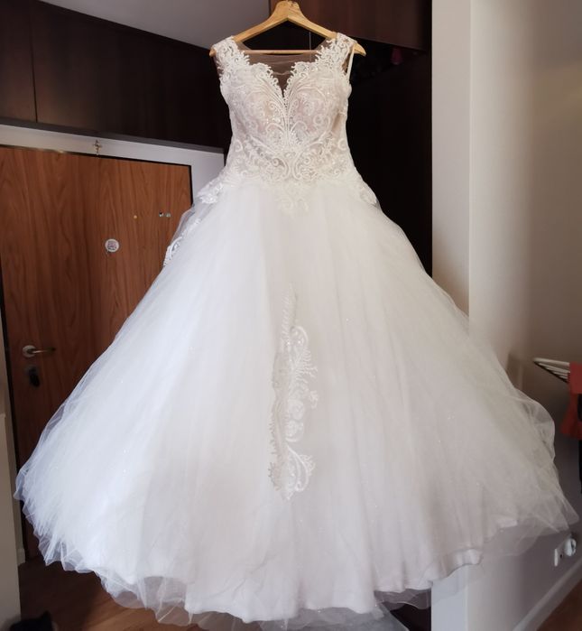 Suknia ślubna ms moda L/XL roz 42