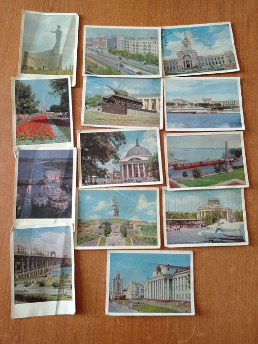 Набор открыток Ленинград и Волгоград 1967г