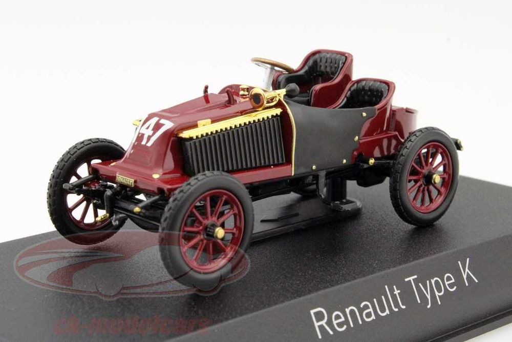 Miniatura Renault Tipo K Vencedor Paris-Viena 1902 Norev 1/43 em caixa