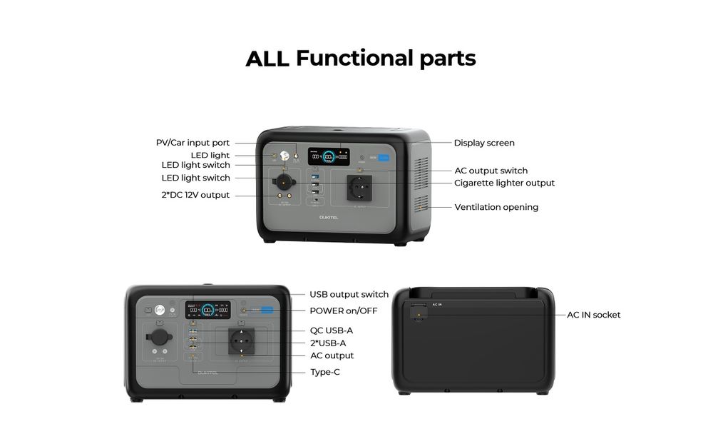 Oukitel P800E , magazyn energii, UPS, stacja zasilania