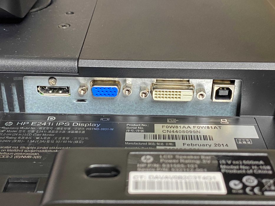 Монітор  24" HP EliteDisplay E241i IPS LED 1920x1200 (A)