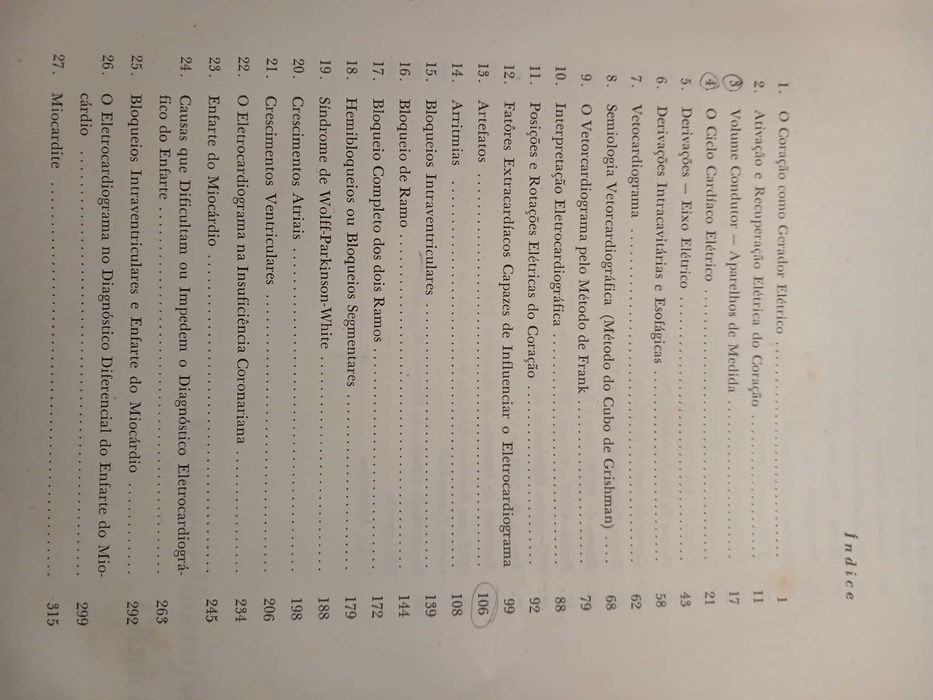Livro de Medicina usado "Eletrocardiografia Clínica", 1972