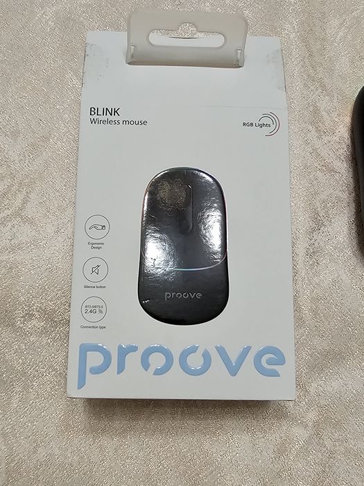 Бездротова миша Proove Blink з RGB-підсвічуванням та тихими кнопками