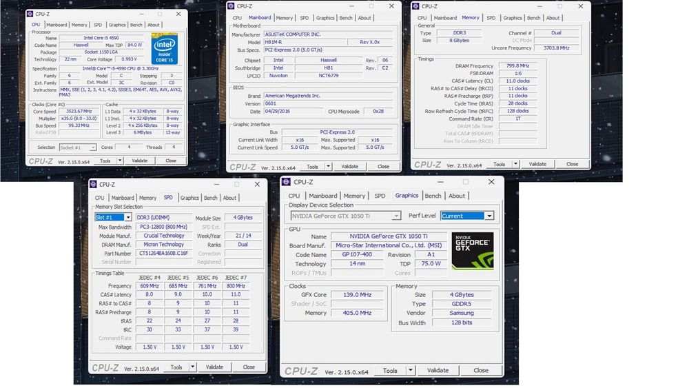 Комп'ютер комп 1050 ti i5 4590 8 gb