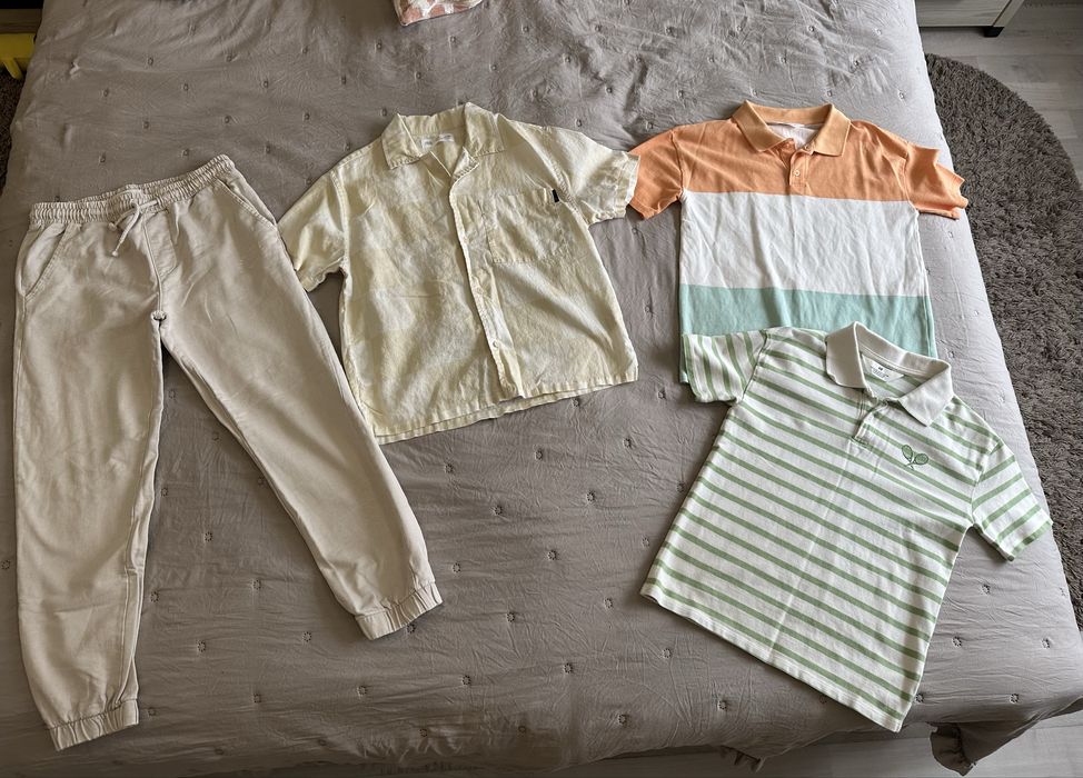 Поло h&m 134/140 рубашка Zara спортивні штани Reserved 140