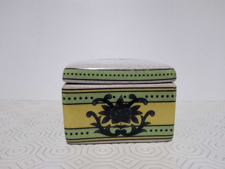 Caixa/Guarda Joias Floral Rectangular